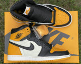 Authentic Air Jordan 1 High OG “Yellow Toe”