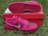 Authentic Nike Dunk Low Team Red/Pink Prime