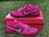 Authentic Nike Dunk Low Team Red/Pink Prime