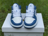 Authentic Air Jordan 1 Low GS “Marina Blue”