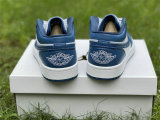 Authentic Air Jordan 1 Low GS “Marina Blue”