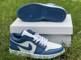 Authentic Air Jordan 1 Low GS “Marina Blue”