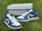Authentic Air Jordan 1 Low GS “Marina Blue”