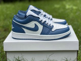 Authentic Air Jordan 1 Low GS “Marina Blue”