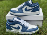 Authentic Air Jordan 1 Low GS “Marina Blue”