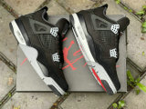 Authentic Air Jordan 4 “Black Canvas”