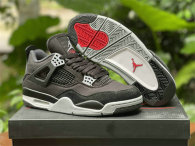 Authentic Air Jordan 4 “Black Canvas”