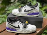 Authentic Air Jordan Legacy 312 Low White/Purple/Black