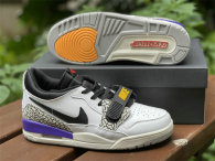 Authentic Air Jordan Legacy 312 Low White/Purple/Black GS