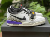 Authentic Air Jordan Legacy 312 Low White/Purple/Black