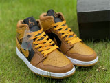 Authentic Air Jordan 1 Mid Golden Yellow