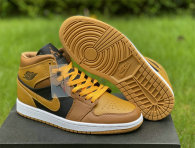 Authentic Air Jordan 1 Mid Golden Yellow