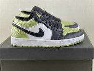 Authentic Air Jordan 1 Low “Vivid Green Snakeskin”