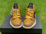 Authentic Air Jordan 1 Mid Golden Yellow