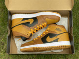 Authentic Air Jordan 1 Mid Golden Yellow