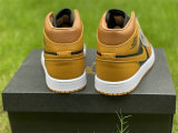 Authentic Air Jordan 1 Mid Golden Yellow