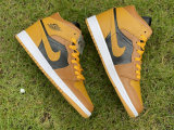 Authentic Air Jordan 1 Mid Golden Yellow