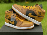 Authentic Air Jordan 1 Mid Golden Yellow