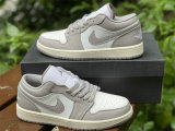 Authentic Air Jordan 1 Low Vintage Grey/White