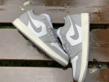 Authentic Air Jordan 1 Low Vintage Grey/White