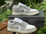 Authentic Air Jordan 1 Low Vintage Grey/White