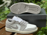 Authentic Air Jordan 1 Low Vintage Grey/White