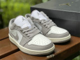 Authentic Air Jordan 1 Low Vintage Grey/White