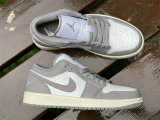 Authentic Air Jordan 1 Low Vintage Grey/White