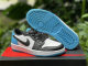 Authentic Air Jordan 1 Low OG White/Dark Powder Blue-Black
