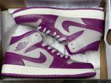 Authentic Air Jordan 1 Mid Magenta/White