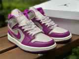 Authentic Air Jordan 1 Mid Magenta/White