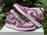 Authentic Air Jordan 1 Mid Magenta/White
