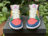 Authentic Air Jordan 1 Mid “Multi-Color”