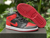 Authentic Air Jordan 1 Mid “Bred”