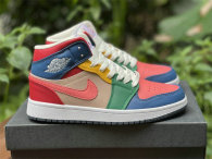 Authentic Air Jordan 1 Mid “Multi-Color”