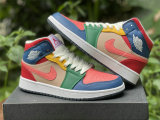 Authentic Air Jordan 1 Mid “Multi-Color”