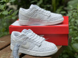 Authentic Nike Dunk Low White/Grey Fog