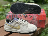 Authentic Nike Dunk Low White/Violet/Blanc