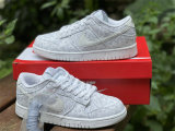 Authentic Nike Dunk Low White/Grey Fog