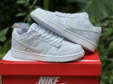 Authentic Nike Dunk Low White/Grey Fog