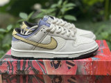Authentic Nike Dunk Low White/Violet/Blanc