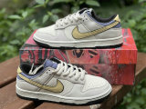 Authentic Nike Dunk Low White/Violet/Blanc