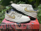 Authentic Nike Dunk Low White/Violet/Blanc
