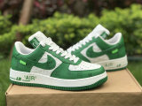 Authentic LV X Nike Air Force 1 White/Green