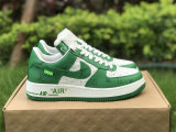 Authentic LV X Nike Air Force 1 White/Green