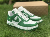 Authentic LV X Nike Air Force 1 White/Green
