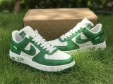 Authentic LV X Nike Air Force 1 White/Green