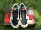 Authentic Travis Scott x Air Jordan 1 Low Grey/White/Black GS