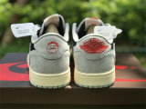 Authentic Travis Scott x Air Jordan 1 Low Grey/White/Black GS