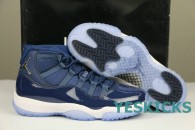 Authentic Air Jordan 11 Midnight Navy/Metallic Silver-White